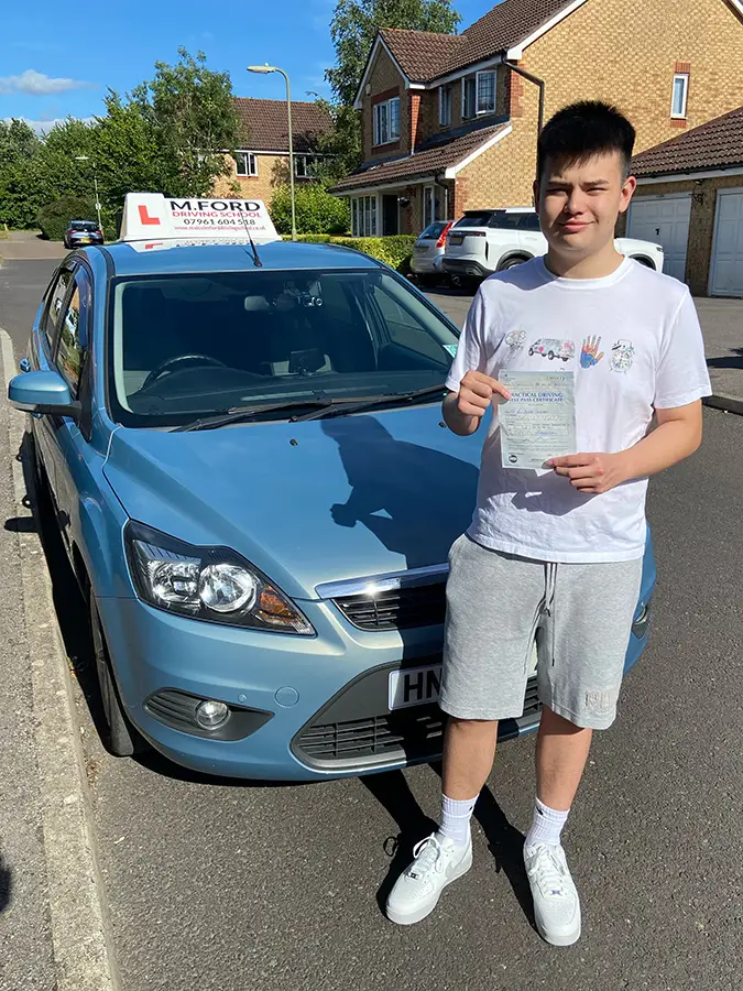Alex Goodman passed with Malcolm Ford Driving School